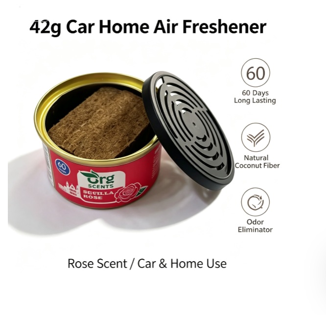 Home Fragrance Logo - 42g Auto-Lufterfrischer, fester Duftspender, 60 Tage