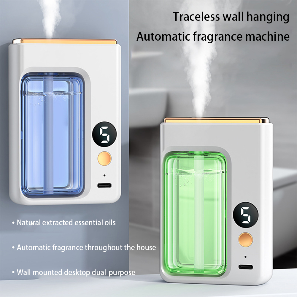 Home Fragrance Usa - Aromatherapie-Diffusor, kabellos, wandmontiert, tragbarer Aromatherapie-Diffusor, automatischer