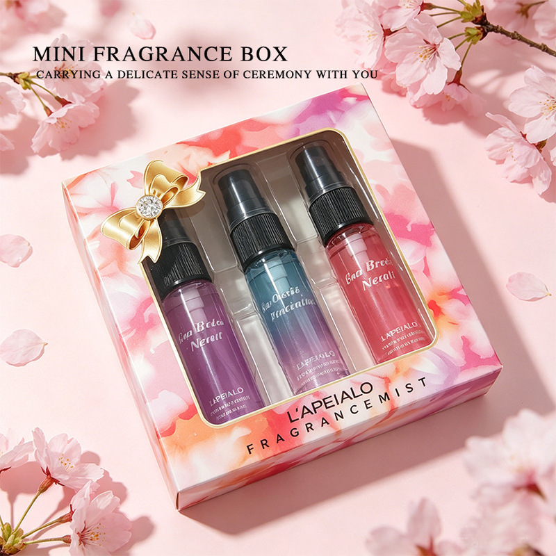 Home Fragrance Gift - Mini-Raumduft-Geschenkbox mit 3 Stück, tragbarer Lufterfrischer-Spray